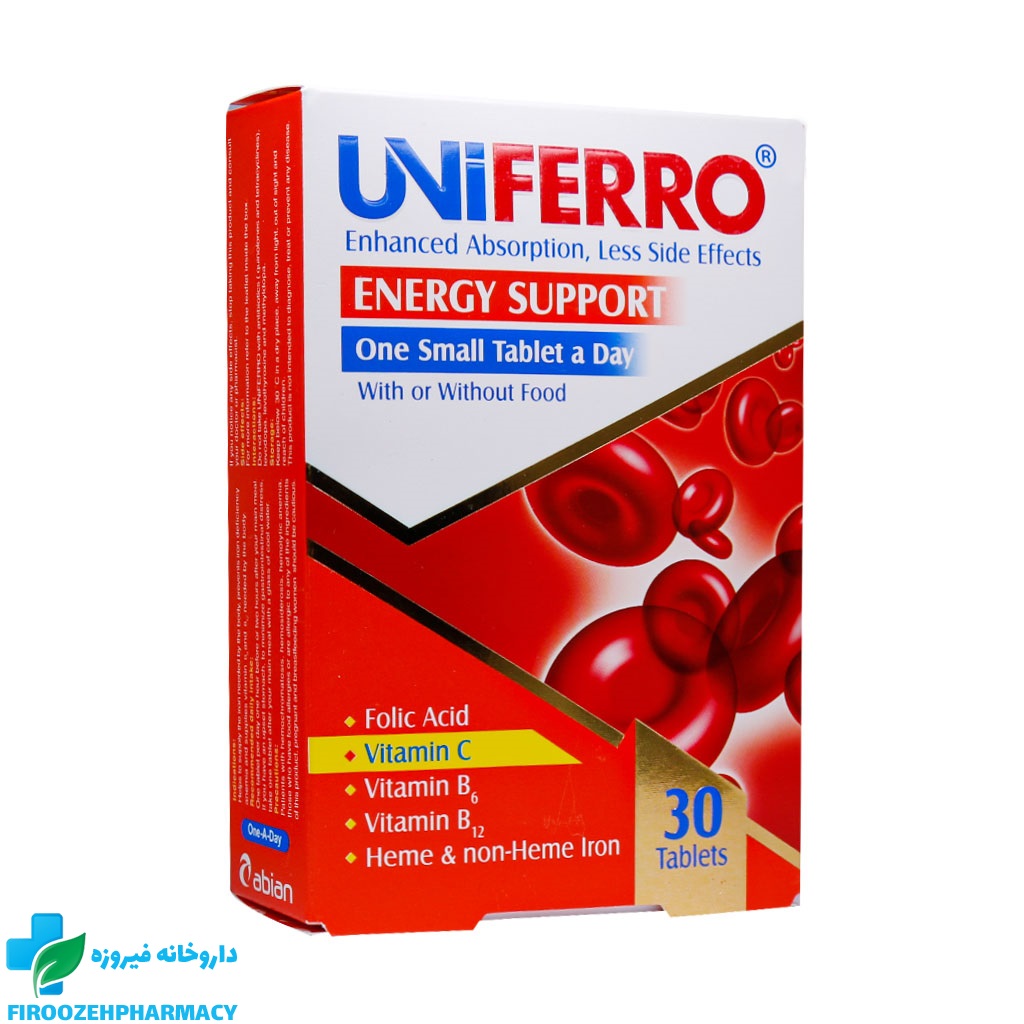قرص یونی فرو ابیان دارو 30 عدد