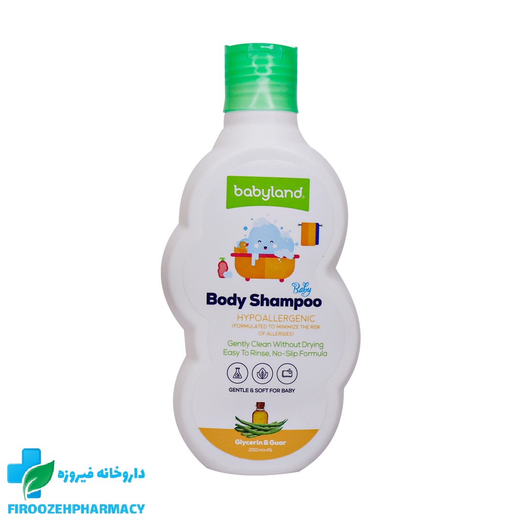 شامپو بدن گلیسیرین و گوار بیبی لند